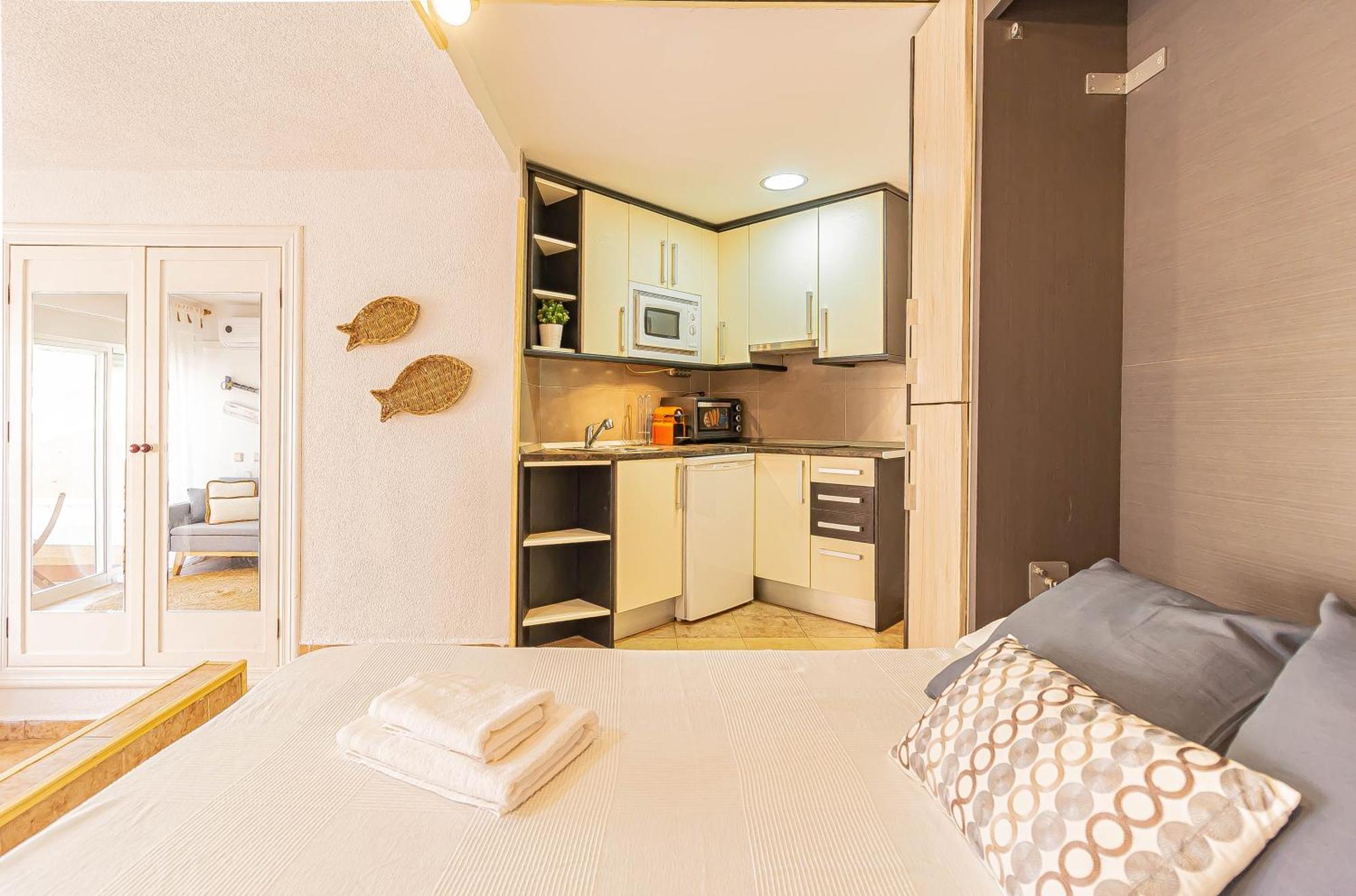 La Pecera - La Manga Del Mar Menor - Edificio Monaco - Kilometro 7 - Cama Plegable Y Sofa-Cama Lägenhet Exteriör bild