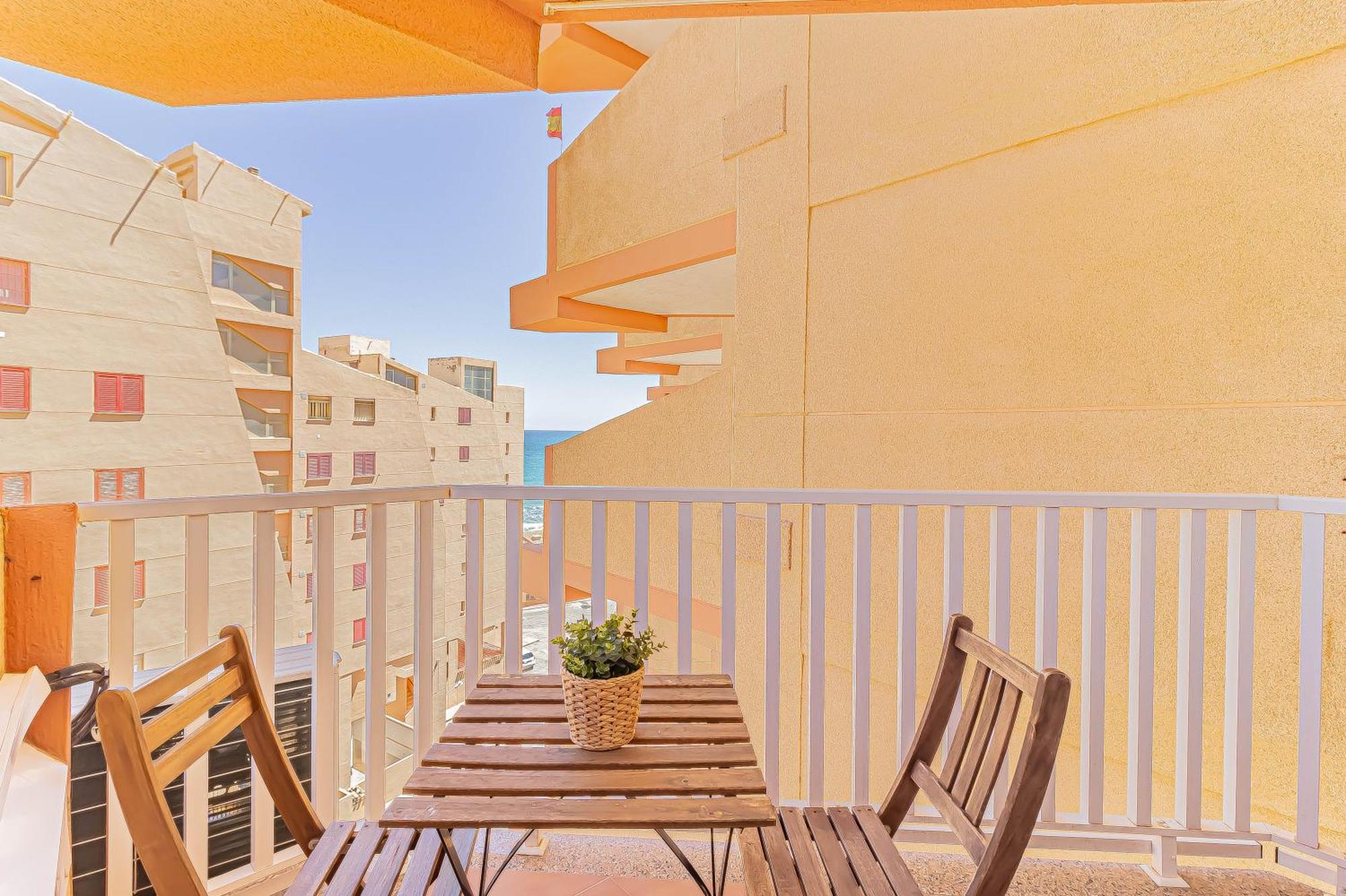 La Pecera - La Manga Del Mar Menor - Edificio Monaco - Kilometro 7 - Cama Plegable Y Sofa-Cama Lägenhet Exteriör bild